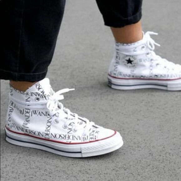 CONVERSE X JW Anderson Logo High-Top Sneakers - Picture 7 of 7